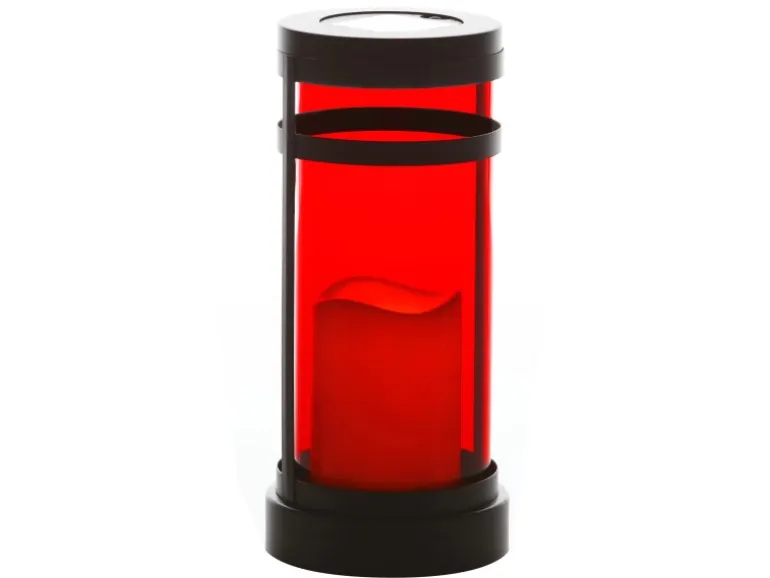 Flower Power LED Outdoor Grablampe Arimo Solar Rot