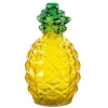 FlowerPower Deko Ananas Pinya mit LED 9,5 cm x 17 cm Gelb-Grün