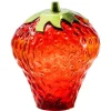 FlowerPower Deko Erdbeere mit LED Ø 15 cm x 18,5 cm Rot