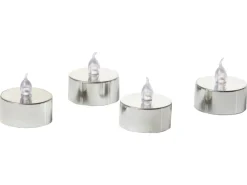 FlowerPower LED Teelichter Riga 4er Set sanft flackernd