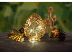 FlowerPower LED-Deko-Zapfen Pine Gold