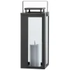 FlowerPower LED-Laterne Lucido Outdoor 40,5 cm x 16,5 cm x 16,5 cm Schwarz