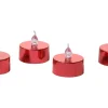 FlowerPower LED-Teelichter Riga 4er-Set Rot