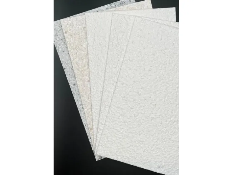 Floxxan Baumwollputz Montana 507 Cellulose Farbe Weiss mit Sand Putz Tapete Flüssigtapete