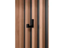 Furn.Design Garderobe Eiche Artisan und Grau 80 cm 3D Lamelle Industrial Madem