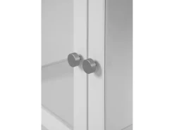 Furn.Design Vitrine Weiß 100 x 150 cm 2-türig 6 Vitrinenfächer Modern Blanverd