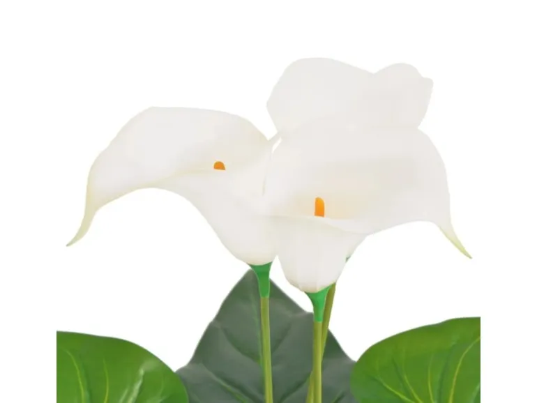 furnicato Künstliche Calla-Lilie mit Topf 85 cm Weiß