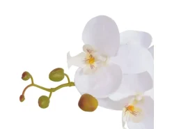 furnicato Künstliche Orchidee mit Topf 65 cm Weiß