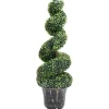 furnicato Künstlicher Buchsbaum mit Topf Spiralform Grün 100 cm