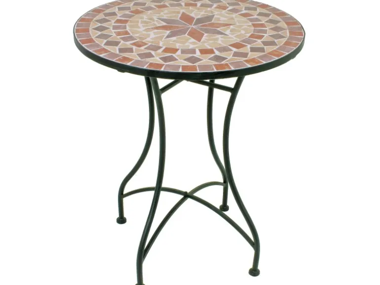 Garden Pleasure Balkon-Set Mosaik Amarillo 3-teilig Braun
