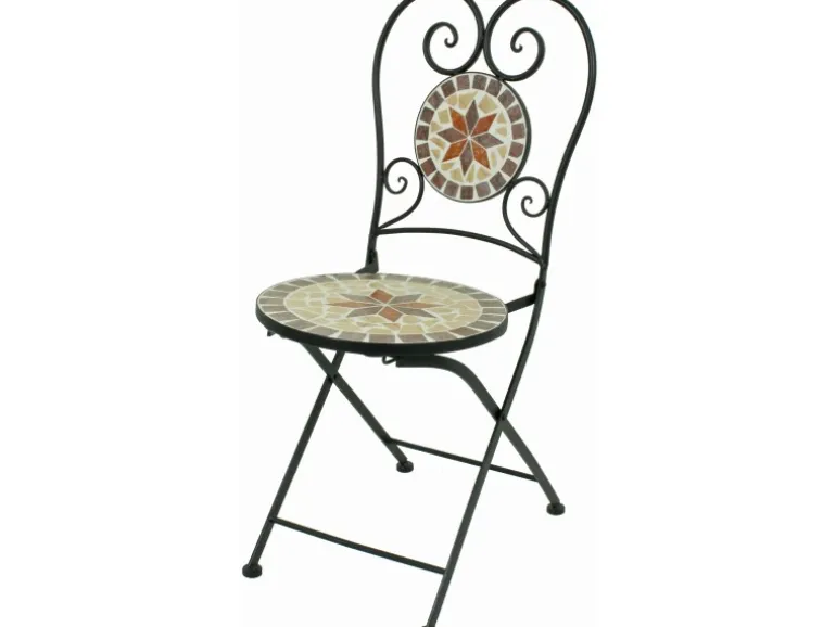 Garden Pleasure Balkon-Set Mosaik Amarillo 3-teilig Braun