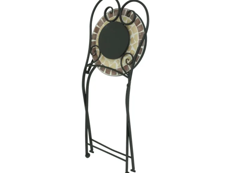 Garden Pleasure Balkon-Set Mosaik Amarillo 3-teilig Braun