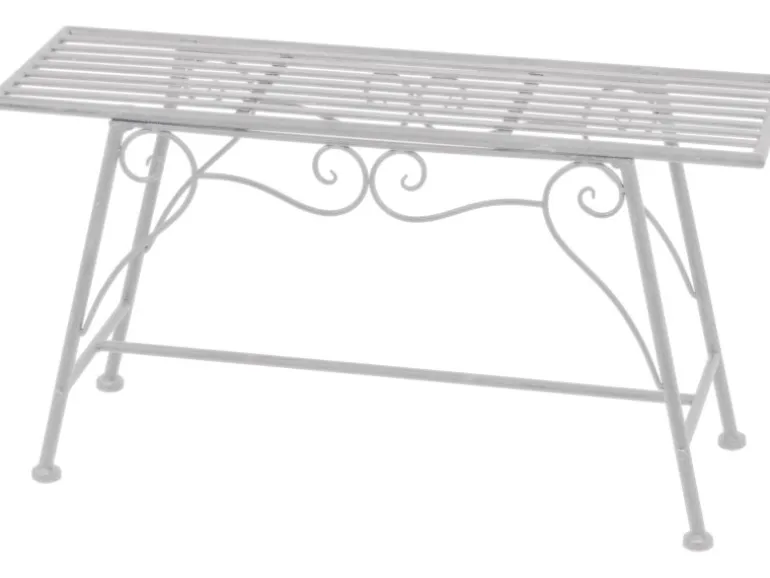 Garden Pleasure Blumenbank Lorin 27 cm x 45 cm x 83 cm Antik-Weiß