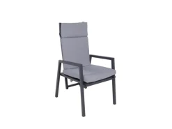 Garden Pleasure Stuhl Sintra 103 cm x 61 cm x 69 cm Grau-Schwarz