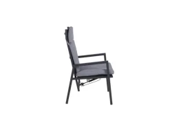 Garden Pleasure Stuhl Sintra 103 cm x 61 cm x 69 cm Grau-Schwarz