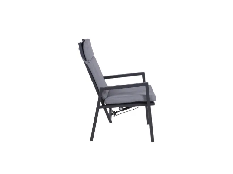 Garden Pleasure Stuhl Sintra 103 cm x 61 cm x 69 cm Grau-Schwarz