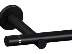Gardinenstangen-Set Metall Schwarz 200 cm