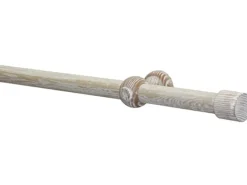 Gardinia Gardinenstangen-Set Shorty Ø 2,5 cm Eiche Castell Gekälkt 160 cm FSC®