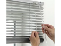 Gardinia Aluminium Jalousie 40 cm x 175 cm Silber