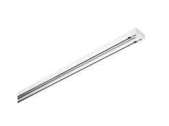 Gardinia Aluminium-Vorhangschienen-Set Lara 2-läufig Weiß 140 - 225 cm