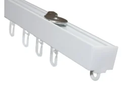 Gardinia Aluminium-Vorhangschienen-Set Luna 1-läufig Weiß 230 cm