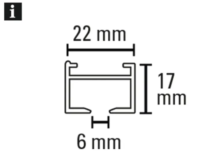 Gardinia Aluminium-Vorhangschienen-Set Luna 1-läufig Weiß 230 cm