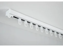 Gardinia Aluminium-Vorhangschienen-Set Luna 1-läufig Weiß 230 cm