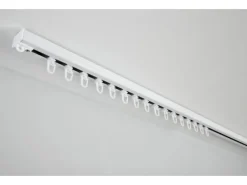 Gardinia Aluminium-Vorhangschienen-Set Luna 1-läufig Weiß 230 cm