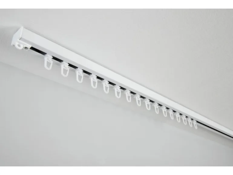 Gardinia Aluminium-Vorhangschienen-Set Luna 1-läufig Weiß 230 cm