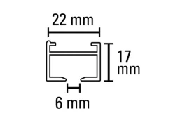 Gardinia Aluminium-Vorhangschienen-Set Luna 1-läufig Weiß 230 cm