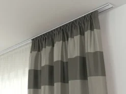 Gardinia Aluminium-Vorhangschiene 2-läufig Weiß 200 cm