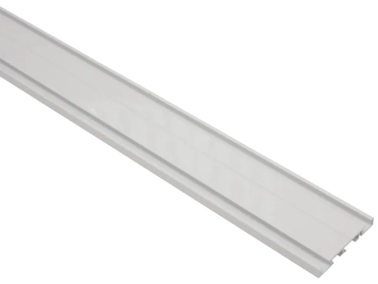 Gardinia Aluminium-Vorhangschiene 2-läufig Weiß 200 cm