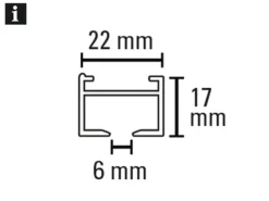 Gardinia Aluminium-Vorhangschienen-Set Luna 1-läufig Weiß 160 cm