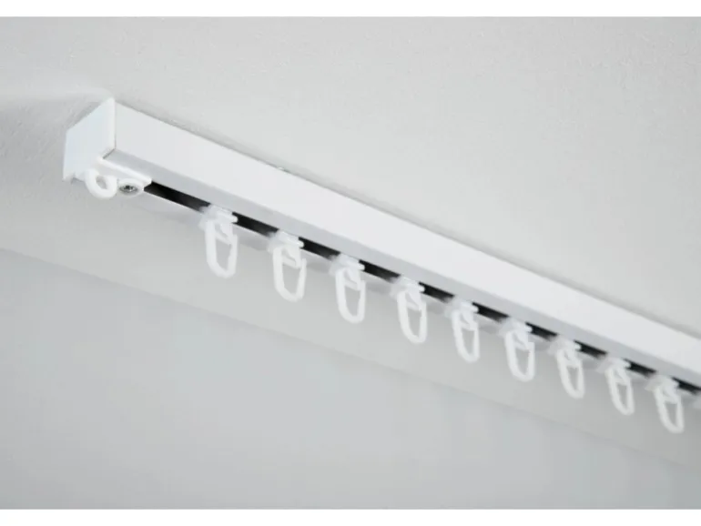 Gardinia Aluminium-Vorhangschienen-Set Luna 1-läufig Weiß 160 cm