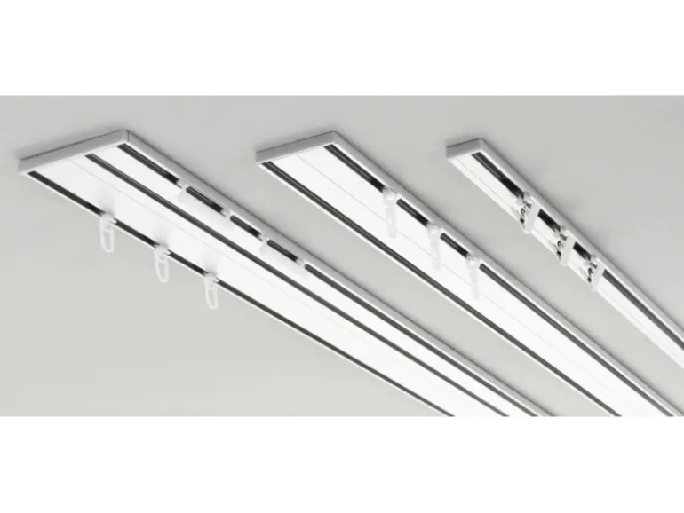 Gardinia Aluminium-Vorhangschiene 1-läufig Weiß 150 cm