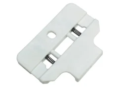 Gardinia Deckenclip für Flächenvorhangschiene 3-läufig Weiß 2-er Pack