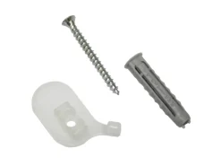 Gardinia Deckenträger für Aluminium-Vorhangschiene 1-läufig Weiß 2-er Pack