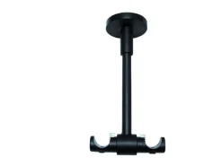 Gardinia Deckenträger Memphis offen Schwarz 13,5 cm