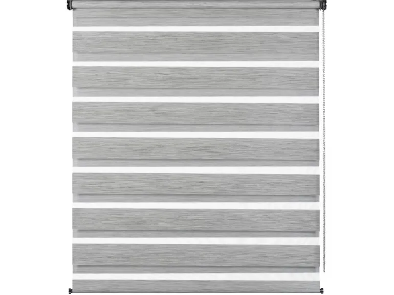 Gardinia Doppelrollo de Luxe 60 cm x 180 cm Grau