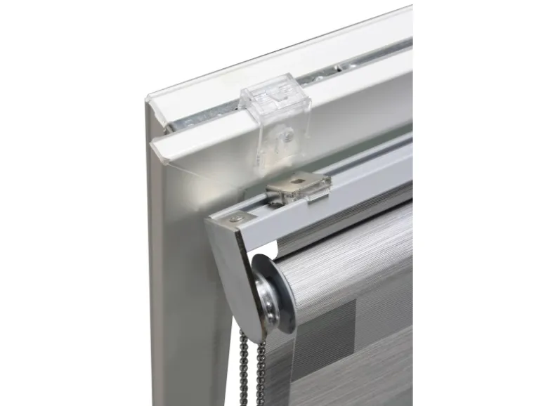 Gardinia Doppelrollo de Luxe 60 cm x 180 cm Grau