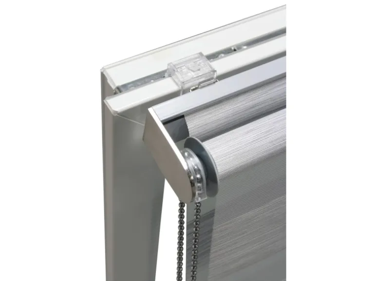 Gardinia Doppelrollo de Luxe 60 cm x 180 cm Grau