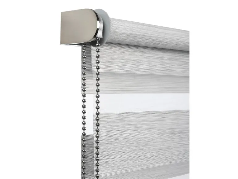 Gardinia Doppelrollo de Luxe 60 cm x 180 cm Grau