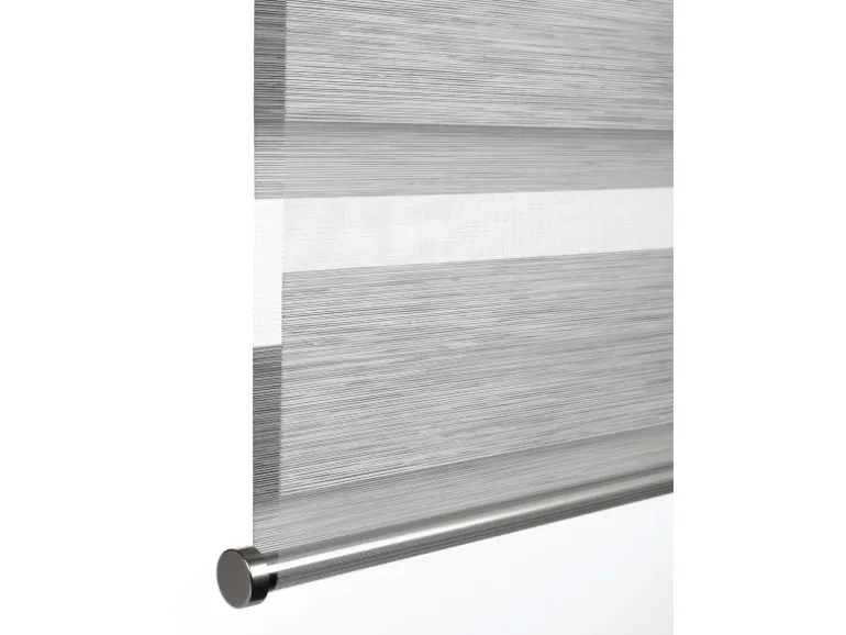 Gardinia Doppelrollo de Luxe 60 cm x 180 cm Grau