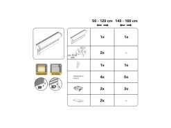 Gardinia Doppelrollo de Luxe 60 cm x 180 cm Grau