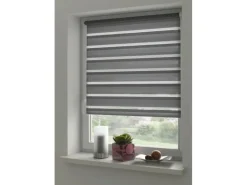 Gardinia Doppelrollo EasyFix mit Montageschiene 90 cm x 220 cm Anthrazit