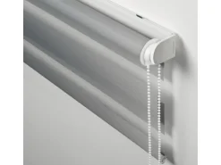 Gardinia Doppelrollo EasyFix mit Montageschiene 90 cm x 150 cm Grau