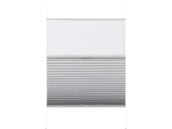 Gardinia Easy Fix Plissee Tag und Nacht Weiß 90 cm x 210 cm
