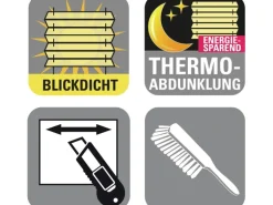 Gardinia Easy Fix Plissee Tag und Nacht Weiß 100 cm x 130 cm