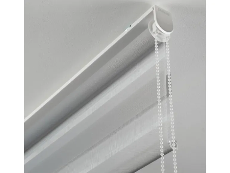 Gardinia Easyfix Doppelrollo mit Montageschiene 120 cm x 150 cm Grau