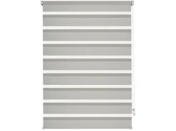 Gardinia Easyfix Doppelrollo mit Montageschiene 60 cm x 150 cm Grau